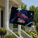 Philadelphia Phillies House Flag Custom Speed Slashes Blue Best Selling