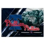 Philadelphia Phillies House Flag Personalized Diagonal Stripes Blue Best Selling