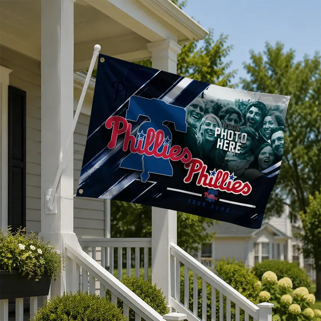 Philadelphia Phillies House Flag Personalized Diagonal Stripes Blue New Arrival Philadelphia Phillies House Flag Personalized Diagonal Stripes Blue New Arrival