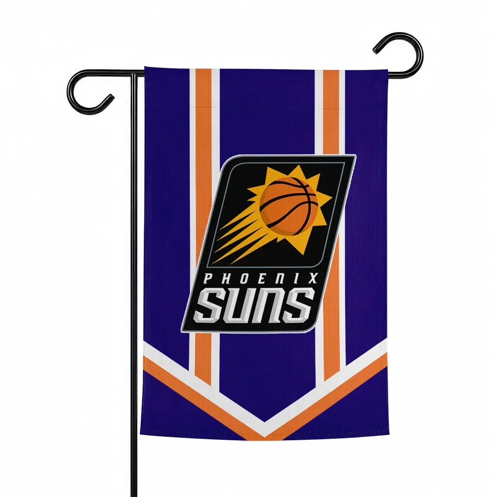 Phoenix Suns Garden Flag Custom Chevron Stripes Purple Best Selling Phoenix Suns Garden Flag Custom Chevron Stripes Purple Best Selling