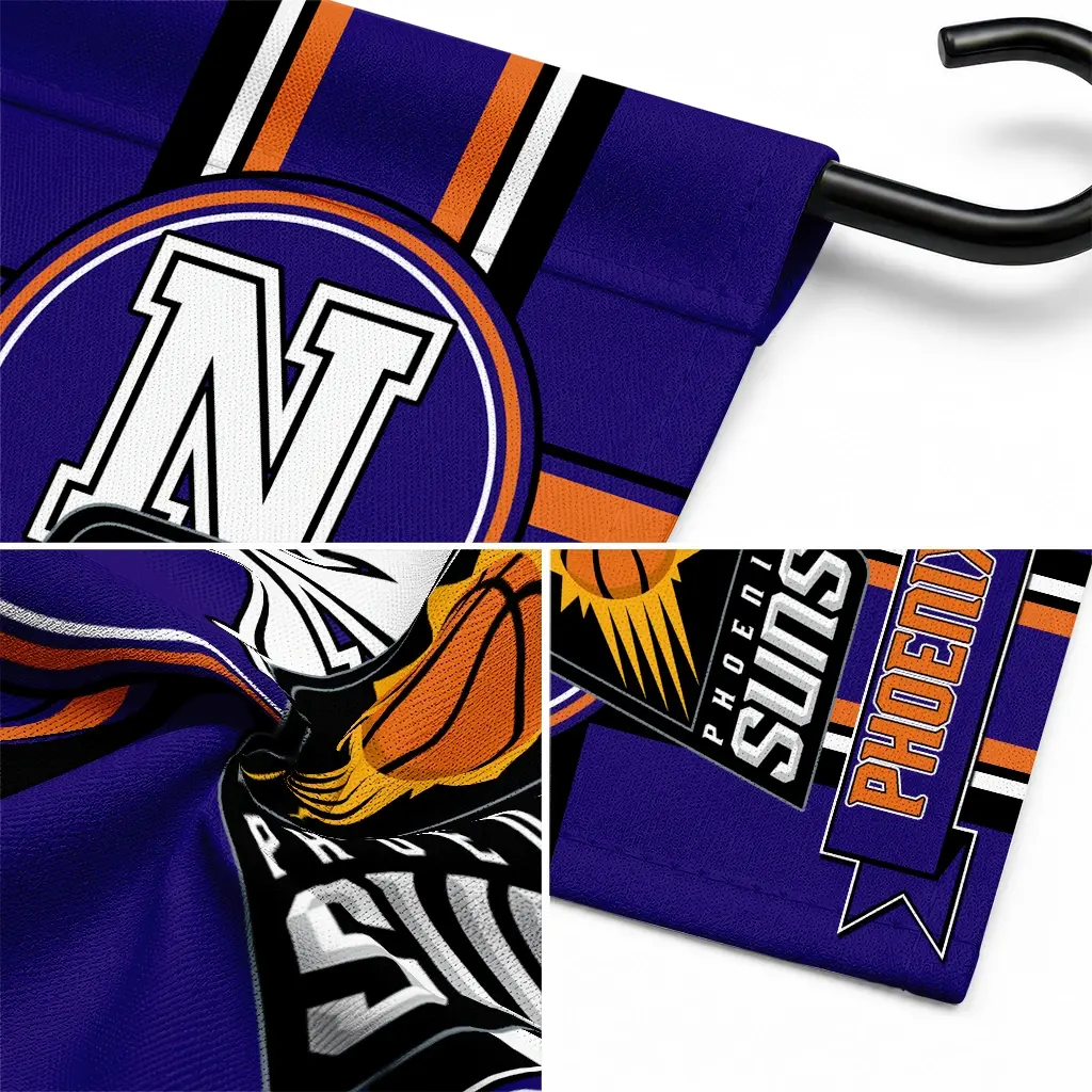 Phoenix Suns Garden Flag Custom Circle Medallion Purple Latest Model Phoenix Suns Garden Flag Custom Circle Medallion Purple Latest Model