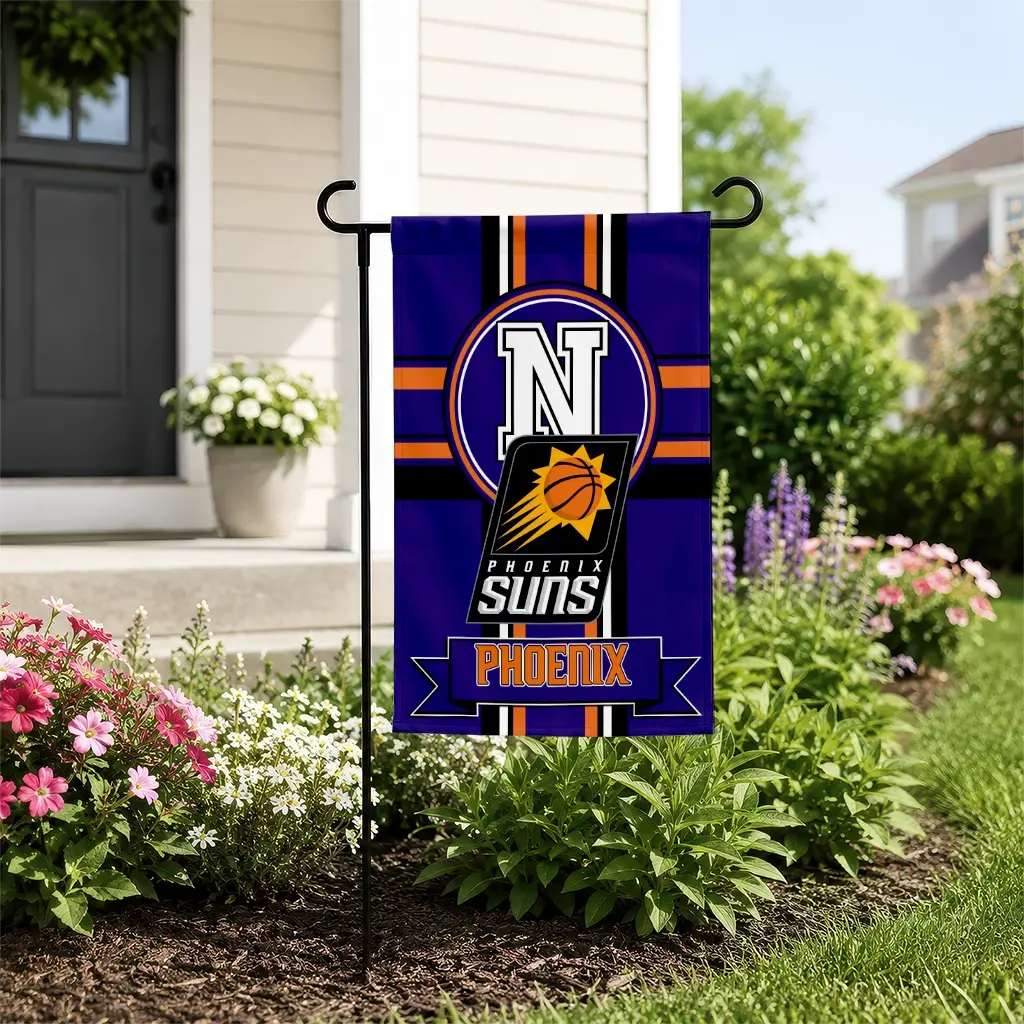 Phoenix Suns Garden Flag Custom Circle Medallion Purple New Arrival Phoenix Suns Garden Flag Custom Circle Medallion Purple New Arrival