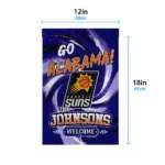 Phoenix Suns Garden Flag Customized Swirl Vortex Purple Best Selling