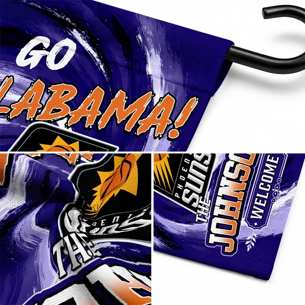 Phoenix Suns Garden Flag Customized Swirl Vortex Purple Latest Model Phoenix Suns Garden Flag Customized Swirl Vortex Purple Latest Model