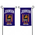 Phoenix Suns Garden Flag Personalized Distressed Stripes Purple Best Selling