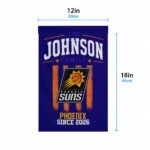 Phoenix Suns Garden Flag Personalized Distressed Stripes Purple Best Selling