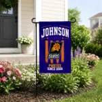 Phoenix Suns Garden Flag Personalized Distressed Stripes Purple Best Selling
