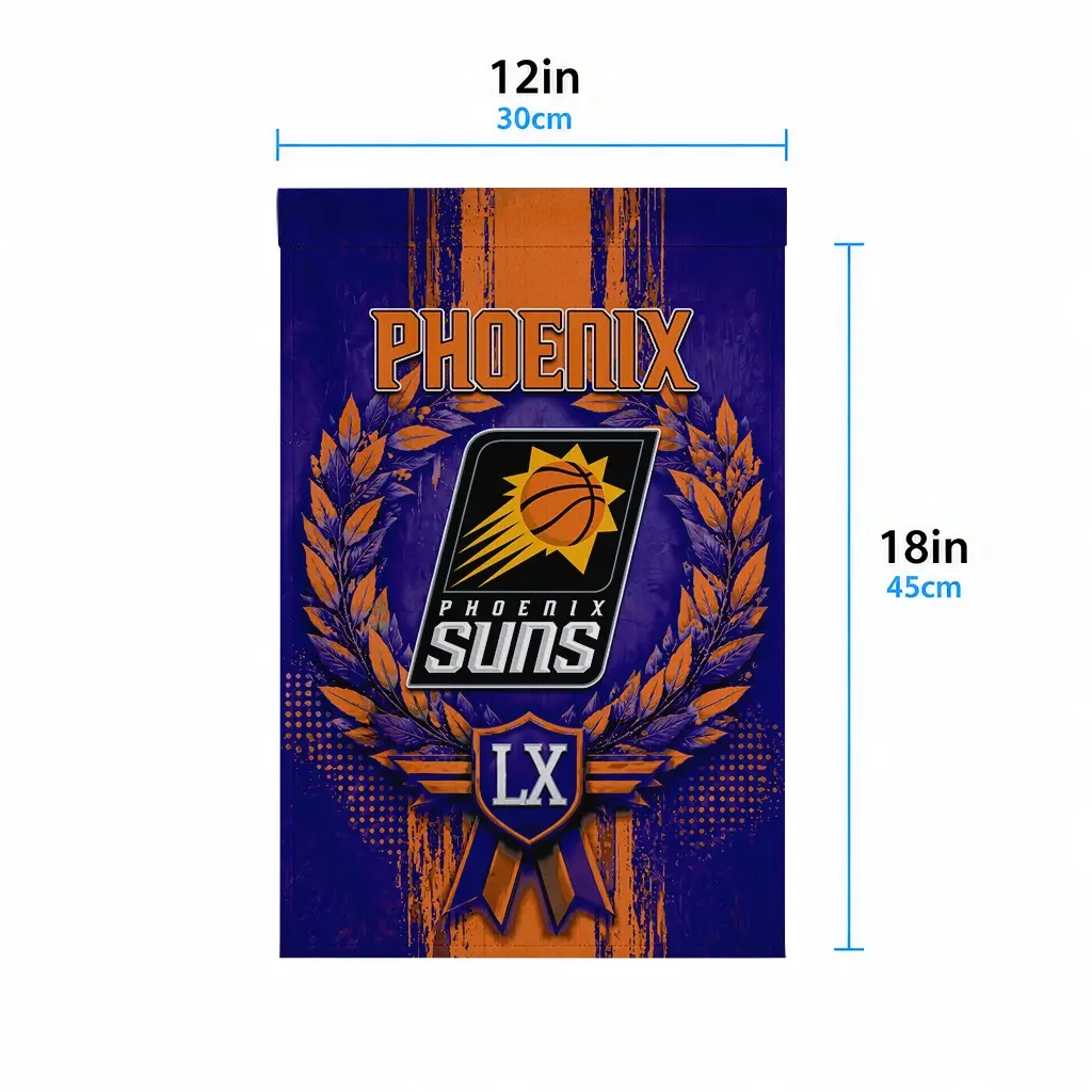 Phoenix Suns Garden Flag Personalized Laurel Wreath Purple High Quality Phoenix Suns Garden Flag Personalized Laurel Wreath Purple High Quality