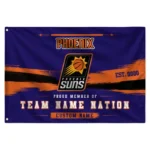 Phoenix Suns House Flag Custom Brushed Streaks Purple Best Selling