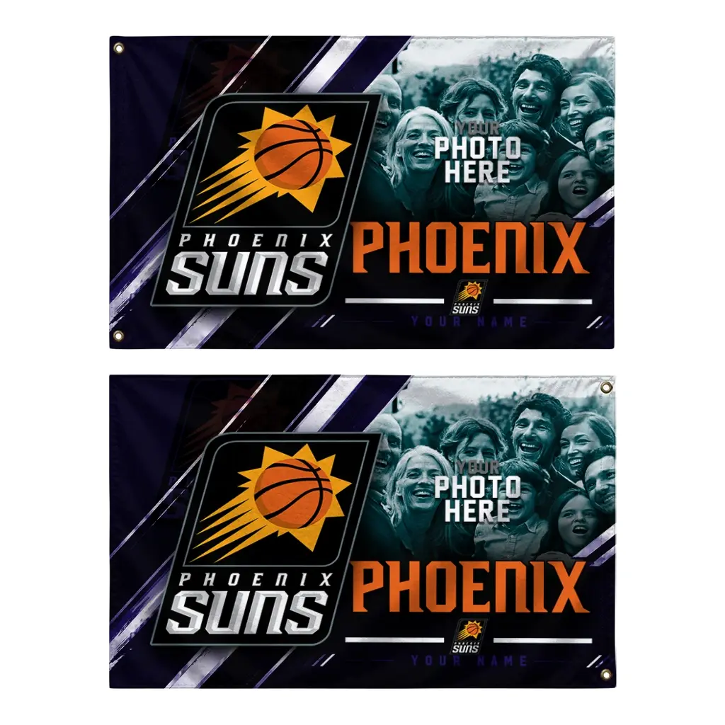 Phoenix Suns House Flag Customized Diagonal Stripes Purple Fashion Forward Phoenix Suns House Flag Customized Diagonal Stripes Purple Fashion Forward