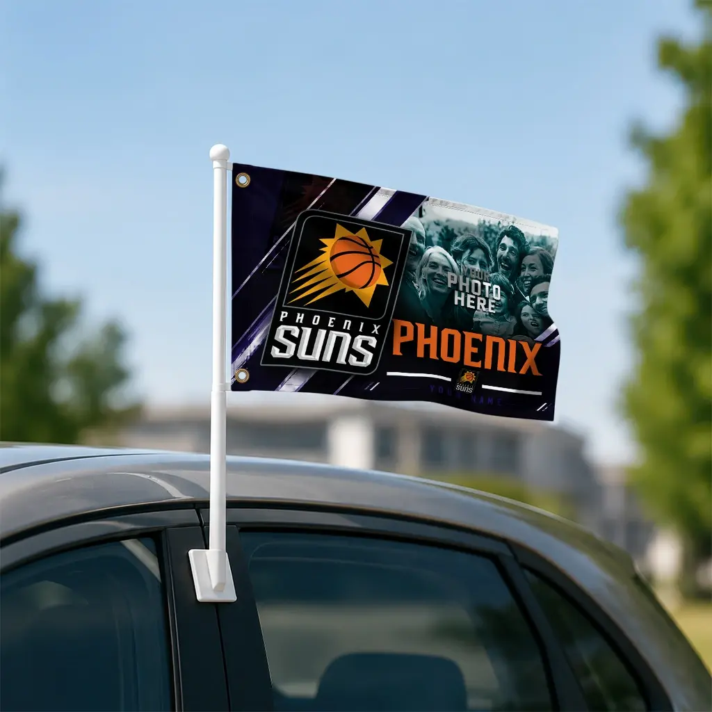 Phoenix Suns House Flag Customized Diagonal Stripes Purple Latest Model Phoenix Suns House Flag Customized Diagonal Stripes Purple Latest Model