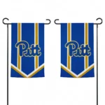 Pittsburgh Panthers Garden Flag Custom Chevron Stripes Royal Blue Best Selling