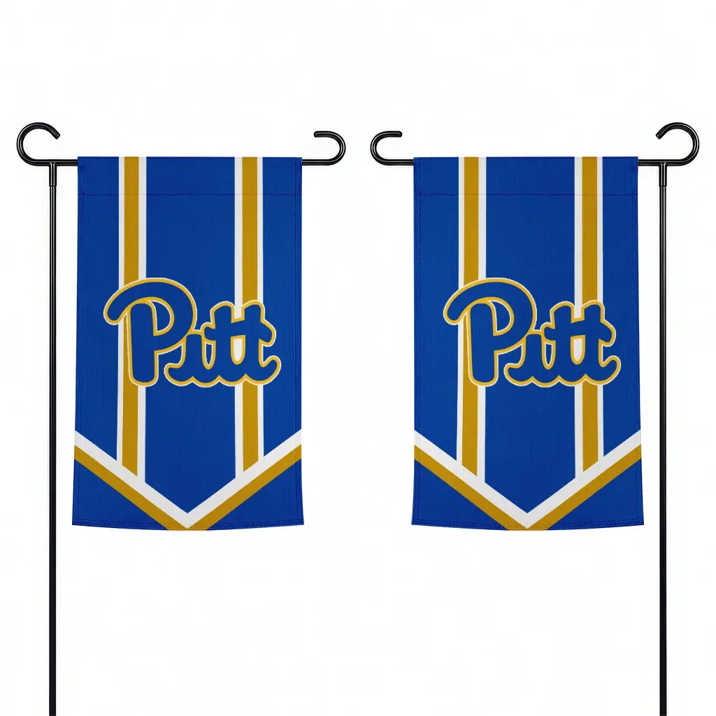 Pittsburgh Panthers Garden Flag Custom Chevron Stripes Royal Blue Fashion Forward Pittsburgh Panthers Garden Flag Custom Chevron Stripes Royal Blue Fashion Forward