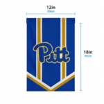 Pittsburgh Panthers Garden Flag Custom Chevron Stripes Royal Blue Best Selling