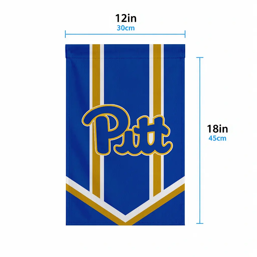 Pittsburgh Panthers Garden Flag Custom Chevron Stripes Royal Blue High Quality Pittsburgh Panthers Garden Flag Custom Chevron Stripes Royal Blue High Quality