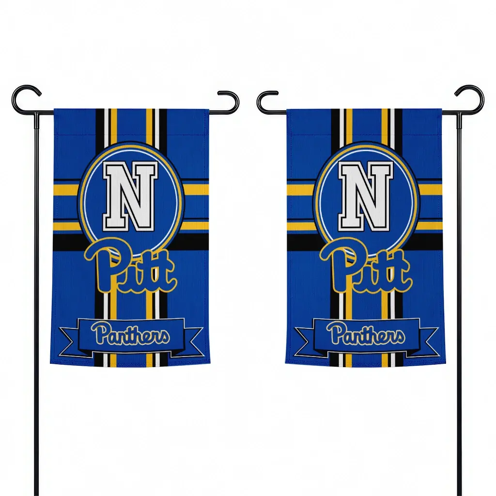 Pittsburgh Panthers Garden Flag Custom Circle Medallion Royal Blue Fashion Forward Pittsburgh Panthers Garden Flag Custom Circle Medallion Royal Blue Fashion Forward