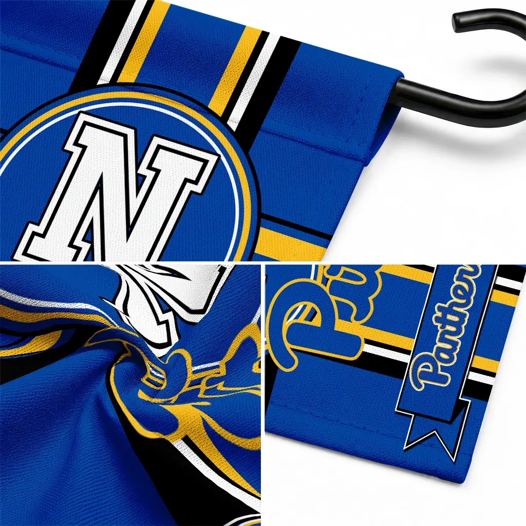 Pittsburgh Panthers Garden Flag Custom Circle Medallion Royal Blue Latest Model Pittsburgh Panthers Garden Flag Custom Circle Medallion Royal Blue Latest Model