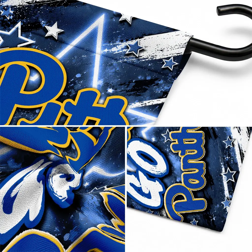 Pittsburgh Panthers Garden Flag Customized Glowing Star Royal Blue Latest Model Pittsburgh Panthers Garden Flag Customized Glowing Star Royal Blue Latest Model