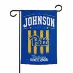 Pittsburgh Panthers Garden Flag Personalized Distressed Stripes Royal Blue Best Selling