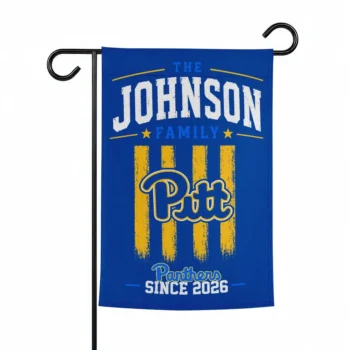 Pittsburgh Panthers Garden Flag Personalized Distressed Stripes Royal Blue Best Selling