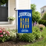 Pittsburgh Panthers Garden Flag Personalized Distressed Stripes Royal Blue Best Selling