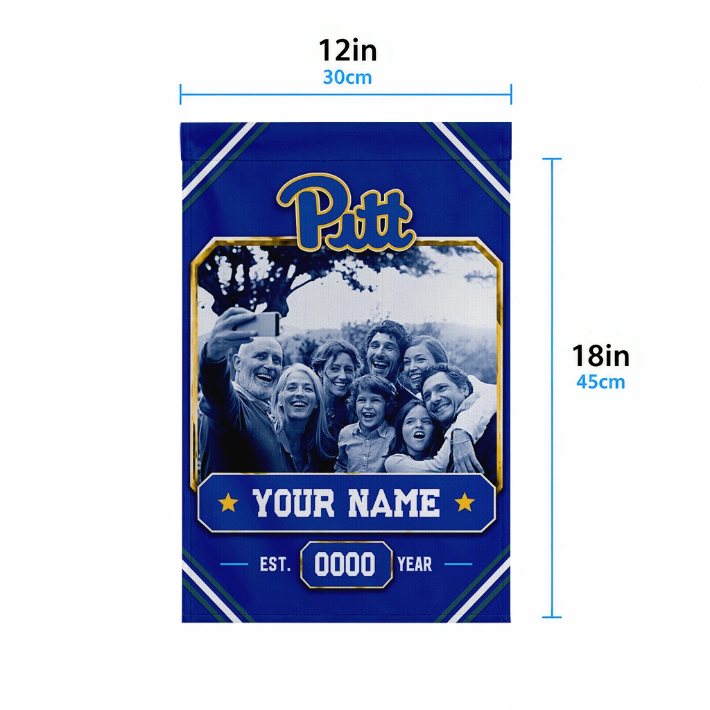 pittsburgh-panthers-garden-flag-personalized-photo-frame-royal-blue-high-quality.webp