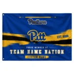 Pittsburgh Panthers House Flag Custom Brushed Streaks Royal Blue Best Selling