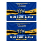 Pittsburgh Panthers House Flag Custom Brushed Streaks Royal Blue Best Selling