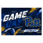 Pittsburgh Panthers House Flag Customized Action Streaks Royal Blue Best Selling