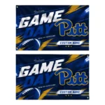 Pittsburgh Panthers House Flag Customized Action Streaks Royal Blue Best Selling