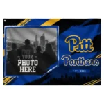 Pittsburgh Panthers House Flag Personalized Framed Photo Royal Blue Black Best Selling