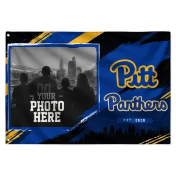 Pittsburgh Panthers House Flag Personalized Framed Photo Royal Blue Black Best Selling