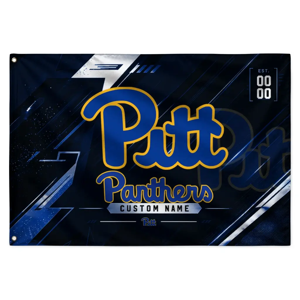 Pittsburgh Panthers House Flag Personalized Speed Slashes Royal Blue Best Selling Pittsburgh Panthers House Flag Personalized Speed Slashes Royal Blue Best Selling