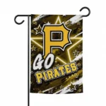 Pittsburgh Pirates Garden Flag Custom Glowing Star Black Best Selling