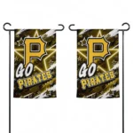 Pittsburgh Pirates Garden Flag Custom Glowing Star Black Best Selling