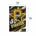 Pittsburgh Pirates Garden Flag Custom Glowing Star Black Best Selling