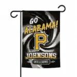 Pittsburgh Pirates Garden Flag Custom Swirl Vortex Black Best Selling