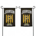 Pittsburgh Pirates Garden Flag Customized Distressed Stripes Black Best Selling