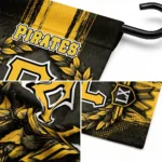 Pittsburgh Pirates Garden Flag Customized Laurel Wreath Black Best Selling