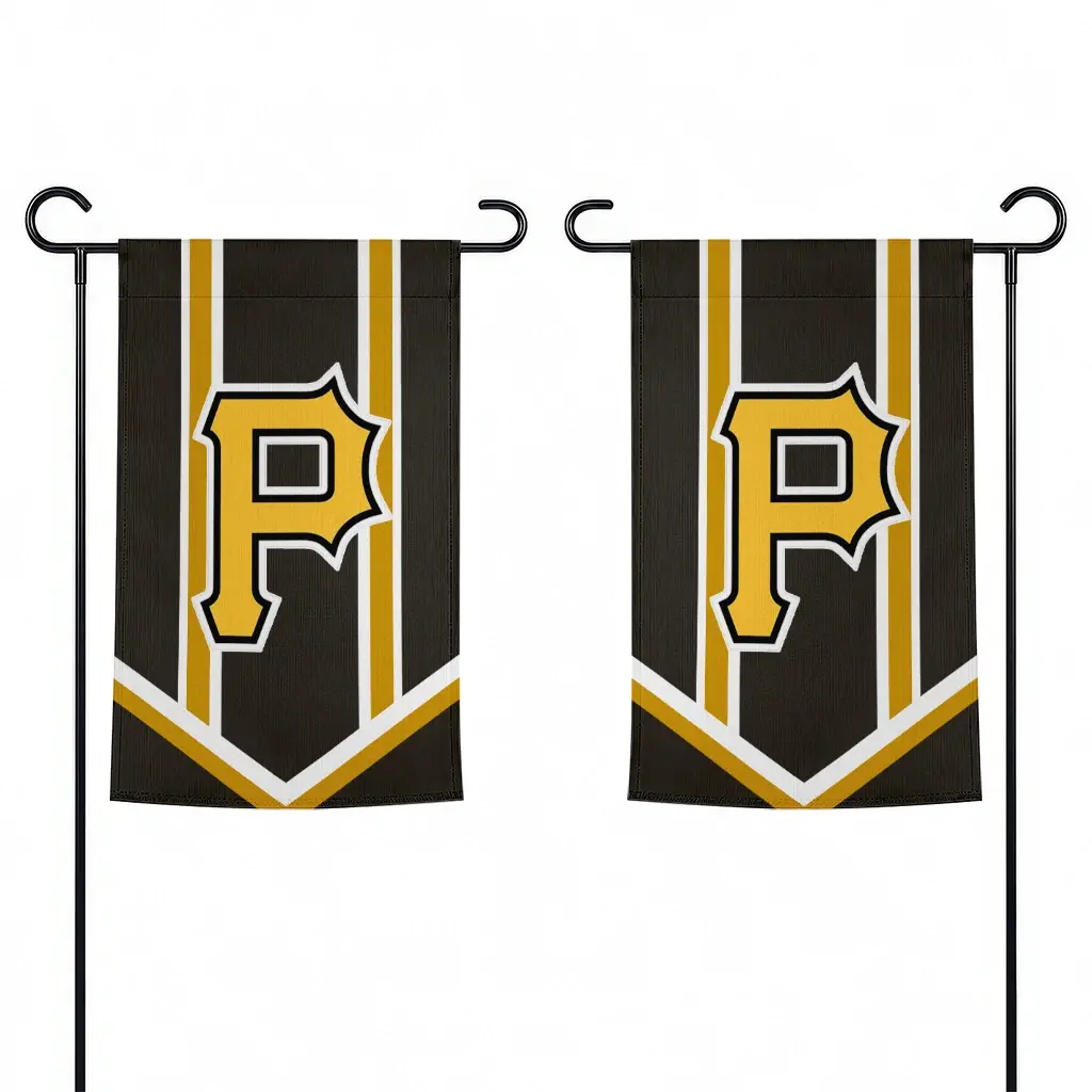 Pittsburgh Pirates Garden Flag Personalized Chevron Stripes Black Fashion Forward Pittsburgh Pirates Garden Flag Personalized Chevron Stripes Black Fashion Forward