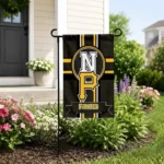 Pittsburgh Pirates Garden Flag Personalized Circle Medallion Black Best Selling
