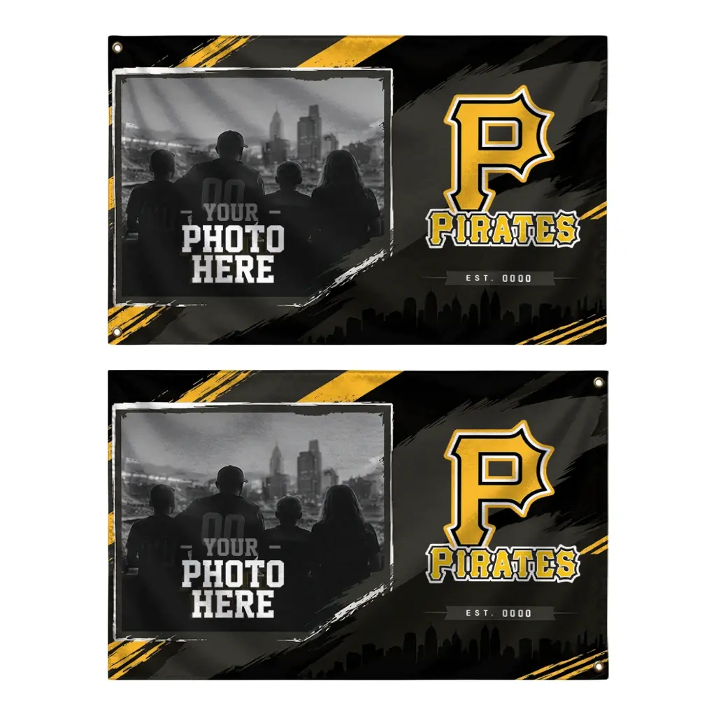 Pittsburgh Pirates House Flag Customized Framed Photo Black Fashion Forward Pittsburgh Pirates House Flag Customized Framed Photo Black Fashion Forward