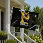 Pittsburgh Pirates House Flag Customized Speed Slashes Black Best Selling