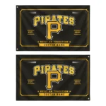 Pittsburgh Pirates House Flag Personalized Ornate Border Black Best Selling