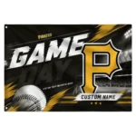Pittsburgh Pirates House Flag Personalized Tech Panels Black Best Selling