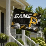 Pittsburgh Pirates House Flag Personalized Tech Panels Black Best Selling