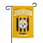 Pittsburgh Steelers Garden Flag Custom Distressed Stripes Gold Best Selling