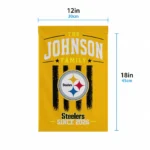 Pittsburgh Steelers Garden Flag Custom Distressed Stripes Gold Best Selling