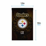 Pittsburgh Steelers Garden Flag Custom Laurel Wreath Gold Best Selling