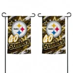 Pittsburgh Steelers Garden Flag Personalized Glowing Star Gold Best Selling